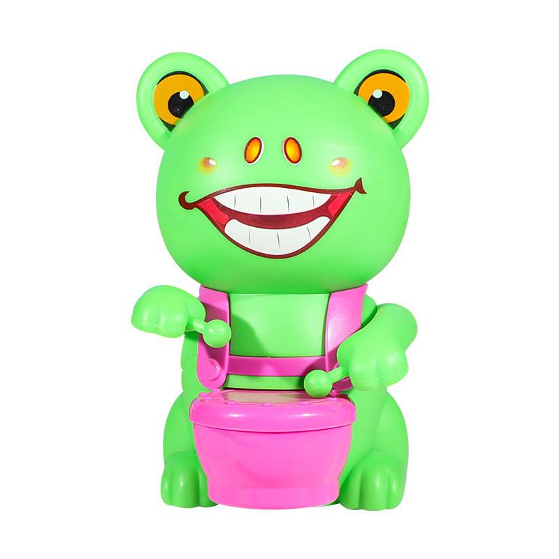 Plastic Animal Pig Bear Handcrank Drum Toy For Toddlers With Visual And Sensory Development