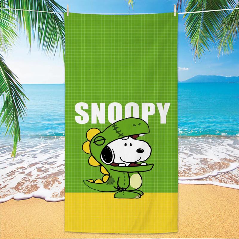 Snoopy Absorbent Printed Beach Towel 2-Piece Set