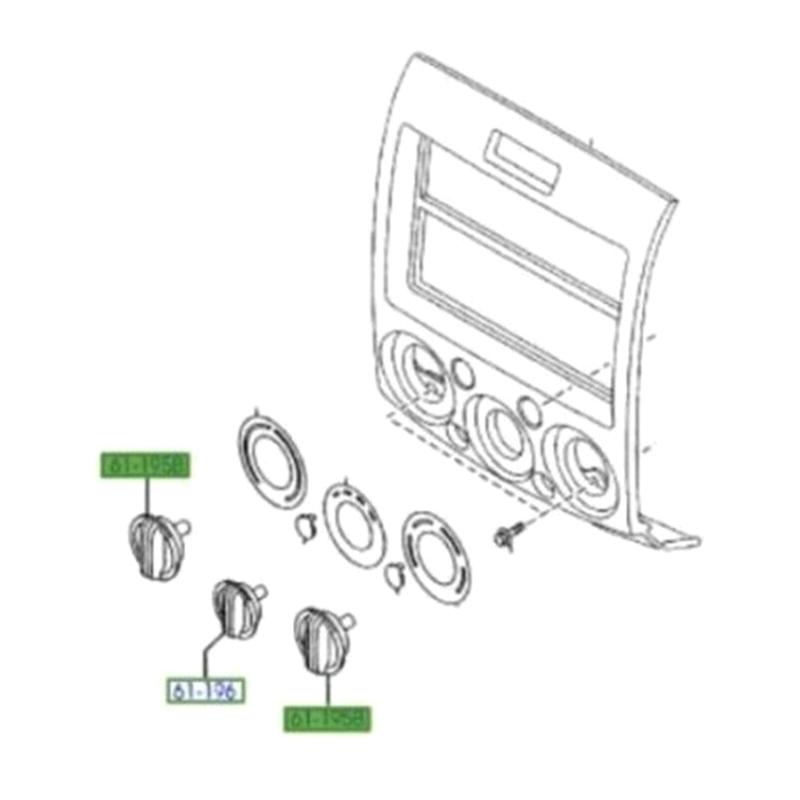 Temperature Control Knob Assortment Fit for Select Models UR56-61-195C, 1478644, UR58-61-195C