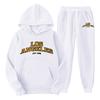 Men's suit pullover sweatshirt sweatpants set sweatshirt set fashion fleece men's hoodie