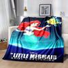 1pc, Disney The Little Mermaid Ariel's Beginning Home Decor Throw Blanket Soft for Couch, Bed, Car, Travel, Camping, Office Nap, Gift Idea