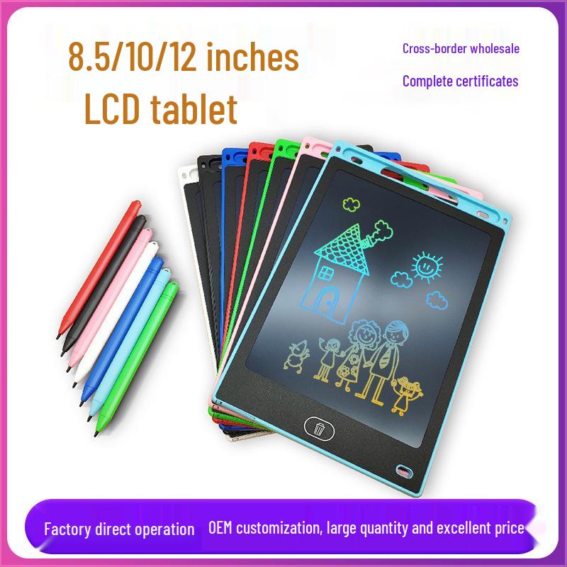 LCD Doodle and Drawing Tablet for Kids, Erasable Full-Size Writing Board, Educational Toy for Ages 1-3
