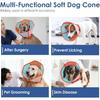 AOFITEE Dog Cone - Dog Cone Collar After Surgery, Comfy Cones for Dogs to Stop Licking, Adjustable Small Soft Dogs Cones for Wound Healing,