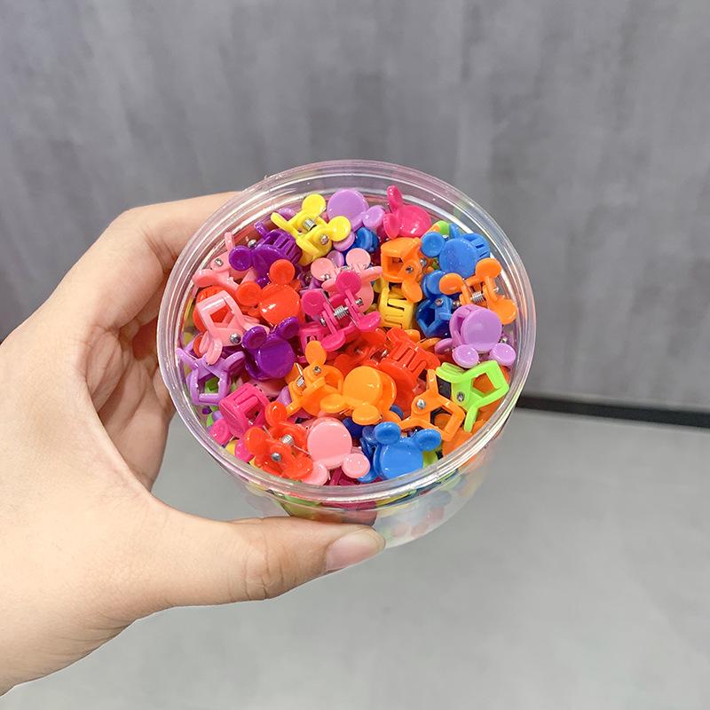 Colorful Hair Flower Clips for Babies & Toddlers - Small Hairpin & Claw Clip Accessories for Girls