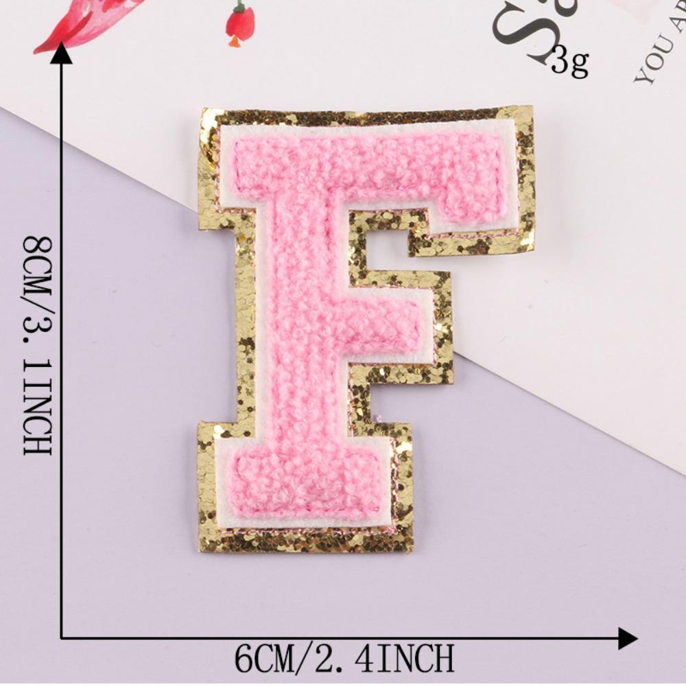 English Alphabet Patches Clothes Embroidery Appliques Applique Accessories Clothing Badges F