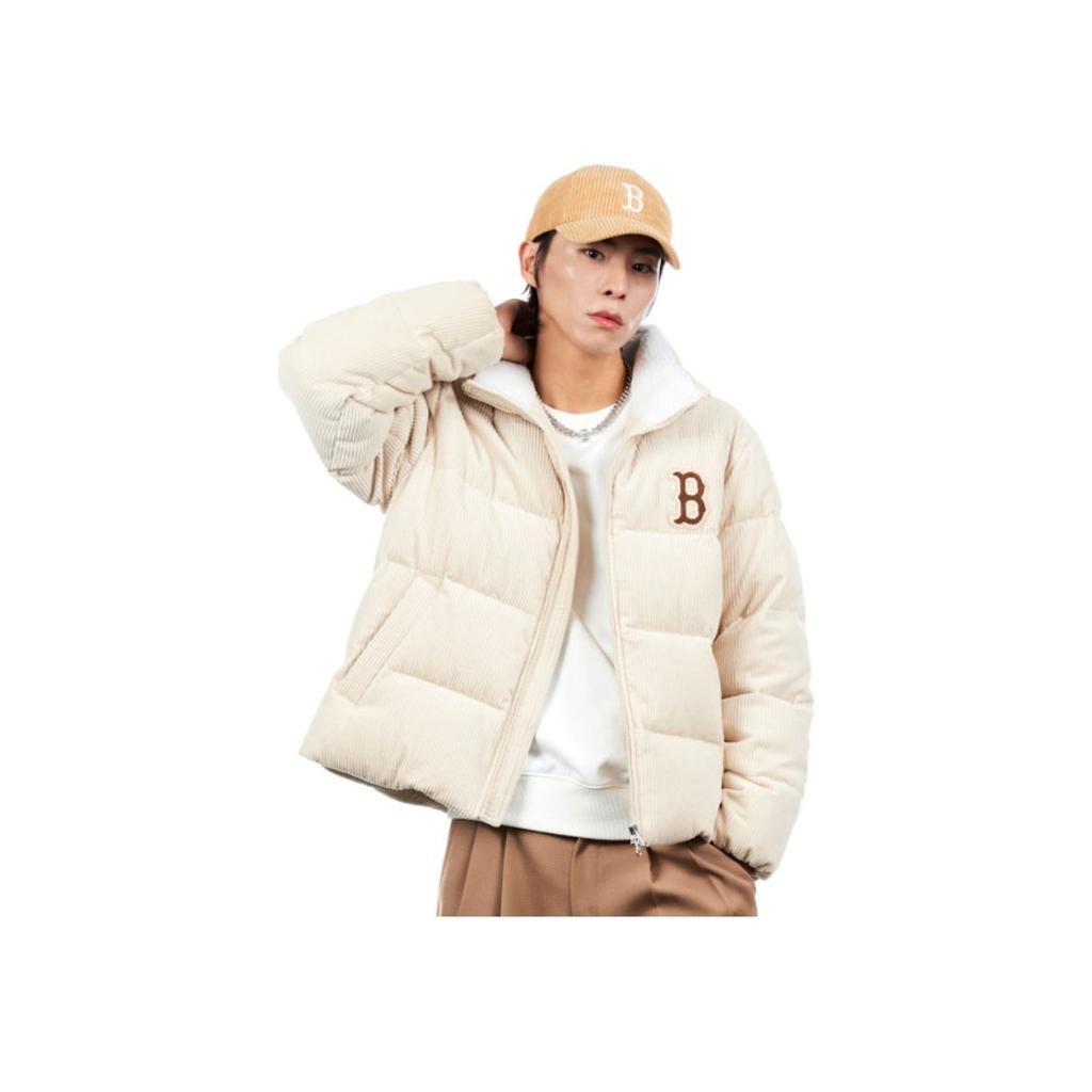 New MLB Down Jacket Short Unisex Ivory 3ADJB0826-43BGL