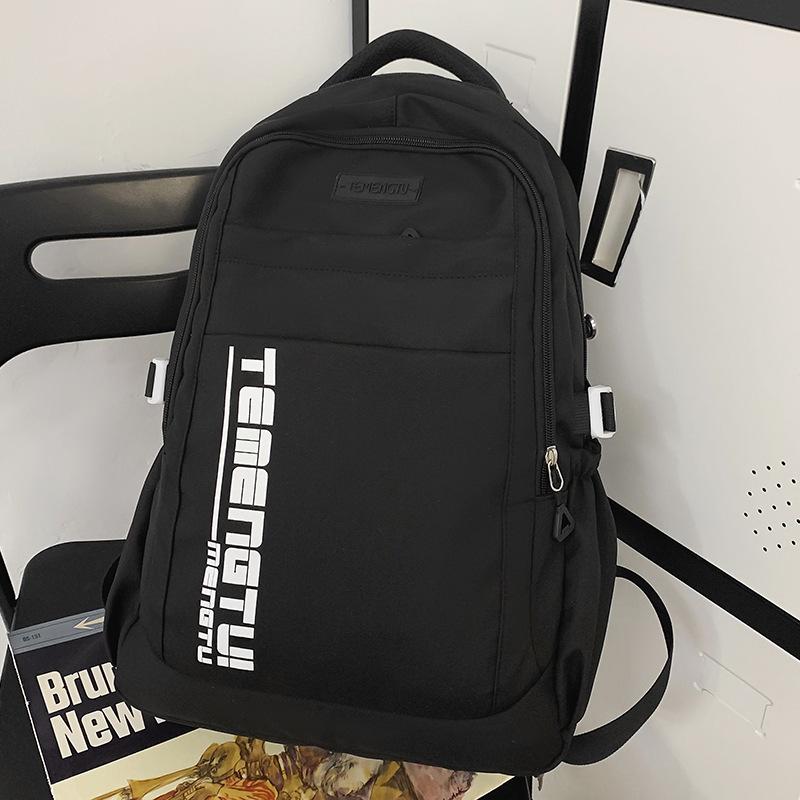 School Bag Junior High School Girls Burgundy Backpack Men College Students Middle School Students High Quality