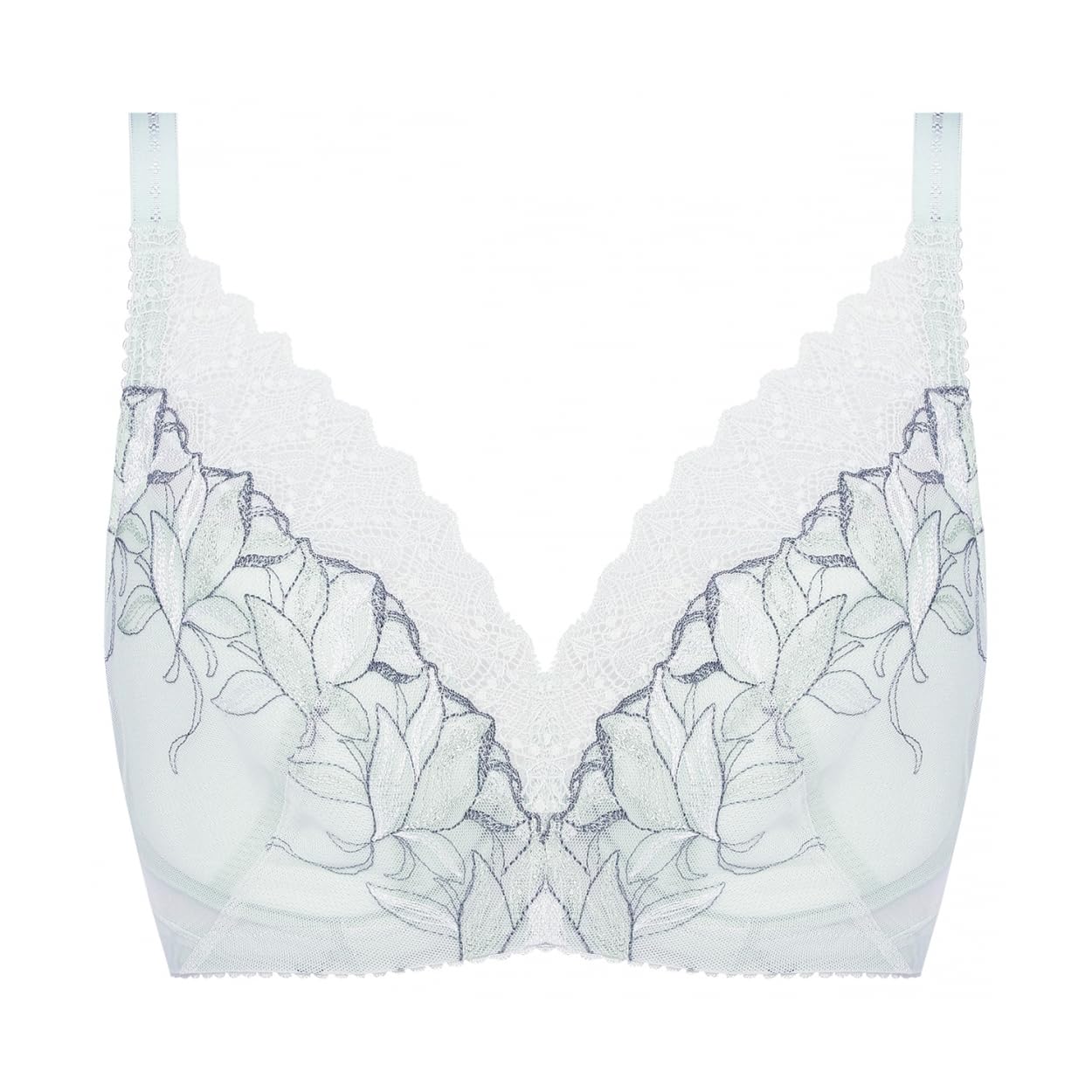 

AMOSTYLE Small Enveloping Bra Shine of Crystal M013 Size G70 (Unpadded) (Gray)