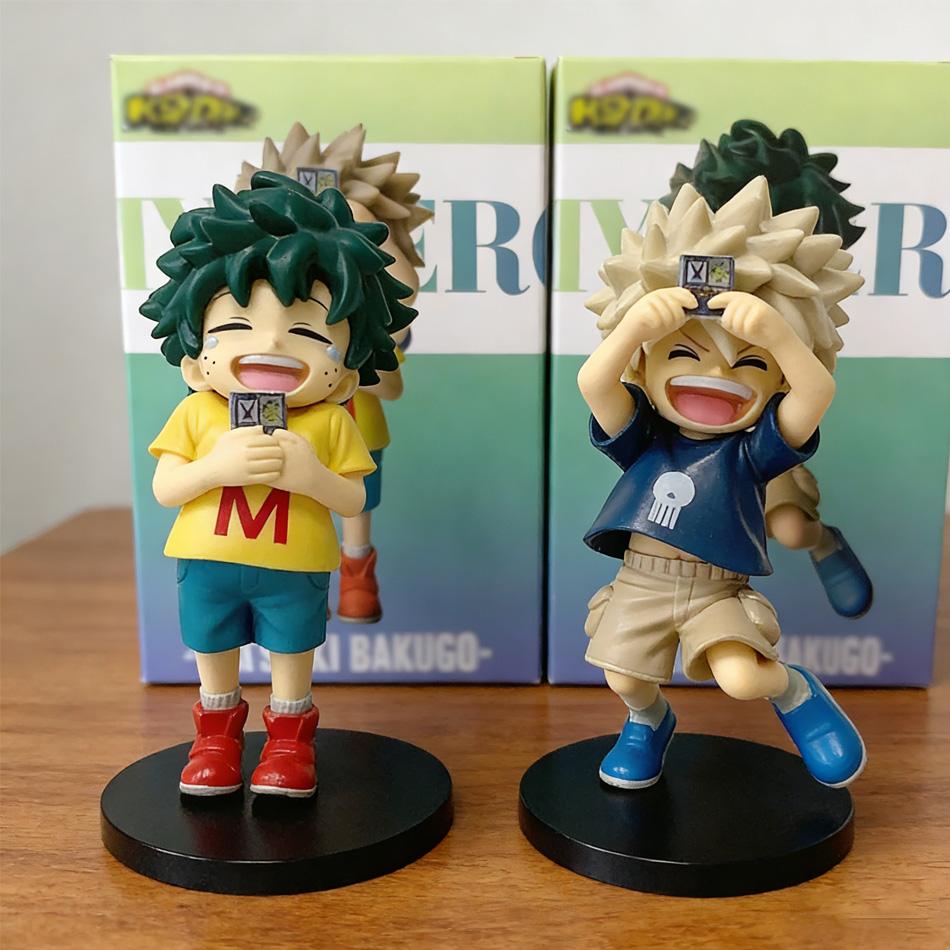 12cm Hot My Hero Academia Childhood Izuku Midoriya Childhood Katsuki Bakugo Figure Model Decoration Doll Gift