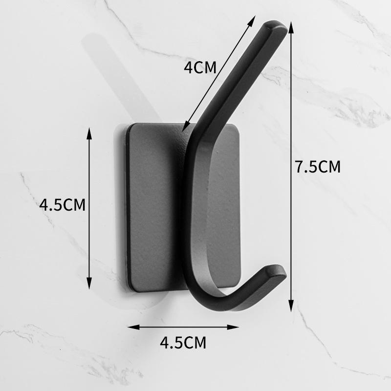Traceless 304 Stainless Steel Adhesive Hook for Bathroom & Kitchen