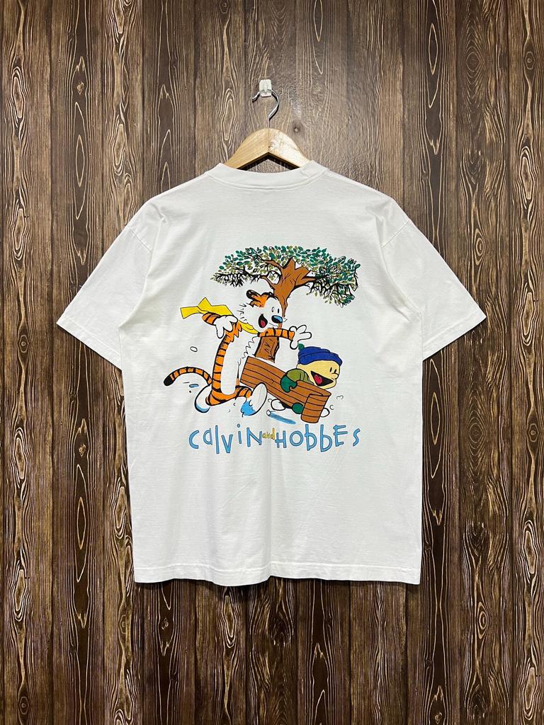 Vintage Calvin And Hobbes T-Shirt / Cartoon / Comics / Bill Watterson / Size L