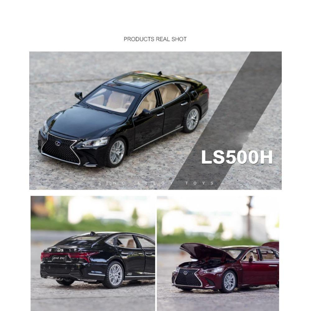 1/32 Alloy Die-cast Lexus LS500 Car Model Simulation Sound and Light Sedan Children's Toys with Base Ornaments Gift