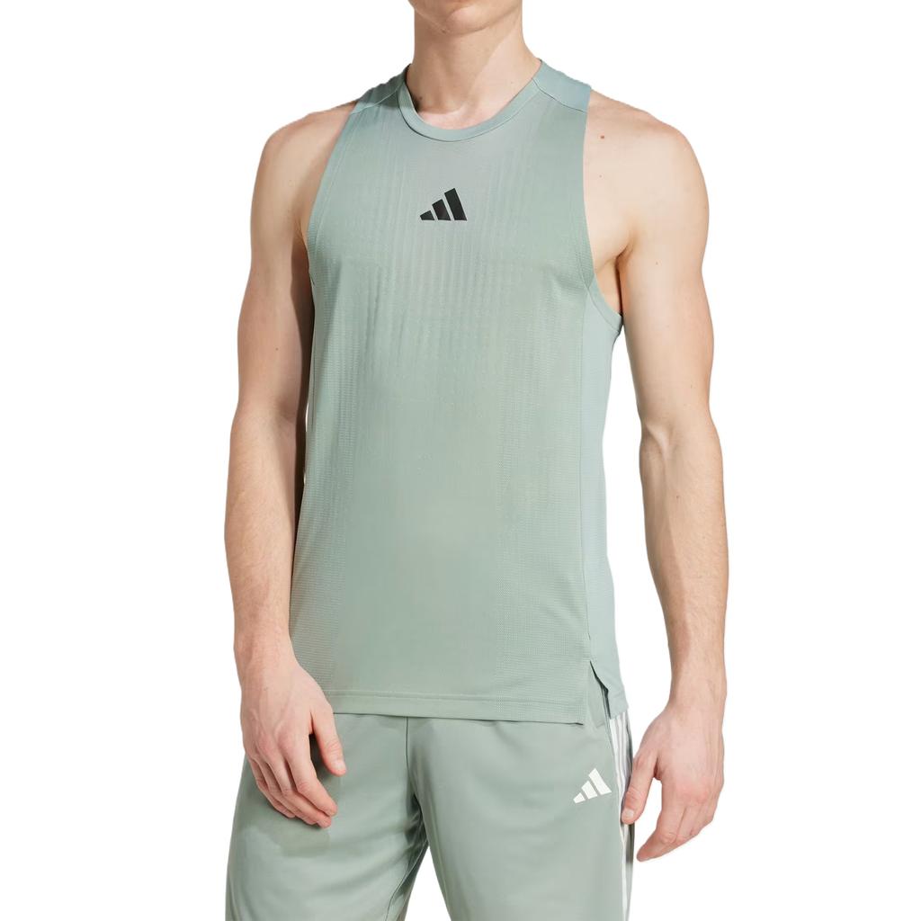 Adidas Airchill Tank Top Men's Silver Green JI8201