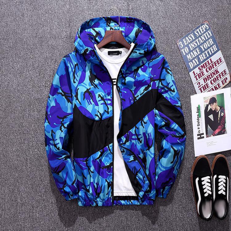 

Весенняя мужская модная повседневная спортивная куртка с принтом