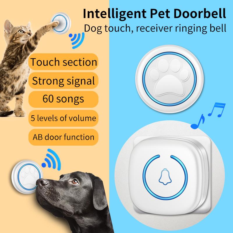 Wireless Waterproof Dog Potty Training Bells with Touch Button