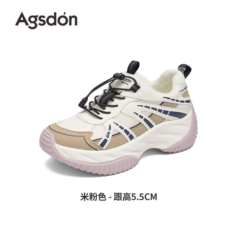 Augustine Outdoor Hiking Shoes Women's 2025 New Autumn Platform Hiking Casual Sports Shoes Lightweight Dad Shoes