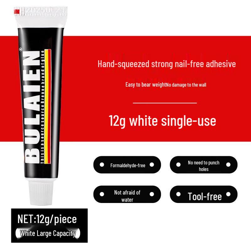 High-Viscosity Quick-Dry No-Nail Adhesive for Walls & Glass