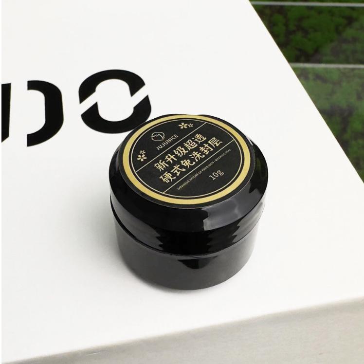 

Six-in-One Japanese Style Nail Art Gel: Hard No-Wipe Top Coat, Multi-Functional Sculpting Glue for Rhinestones