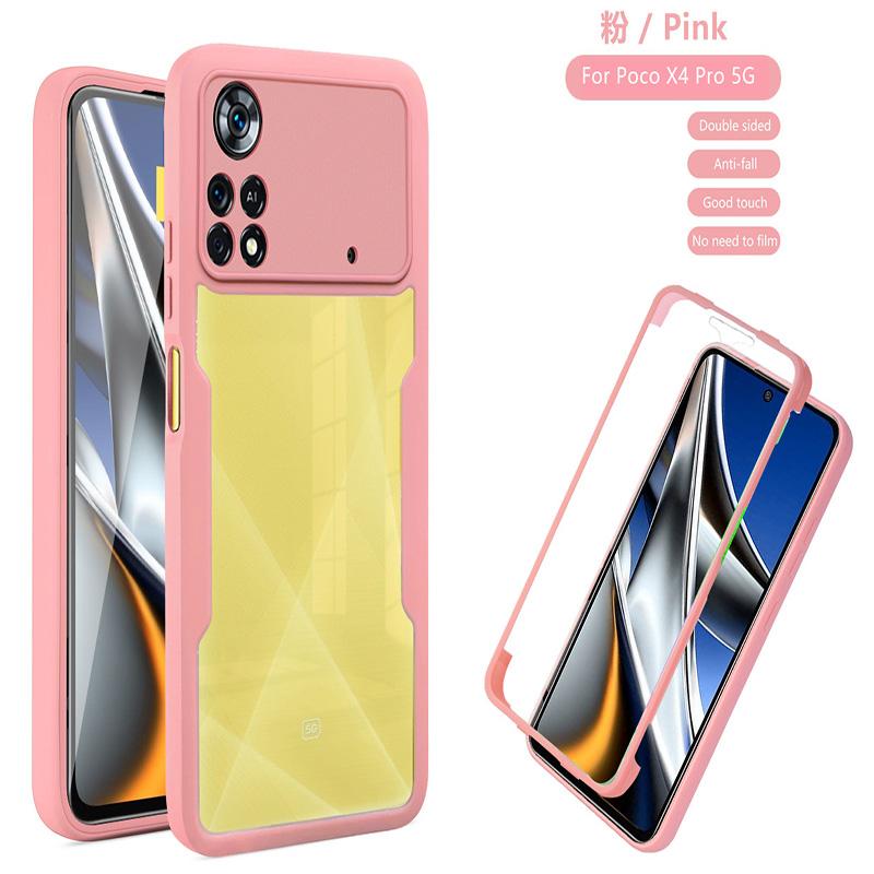 360 Full Body Phone Case For Xiaomi POCO X3 X4 X5 X6 Pro X3 C3 POCO M2 M3 M4 M6 Pro 4G F5 F6 5G Built Screen Protector Cover