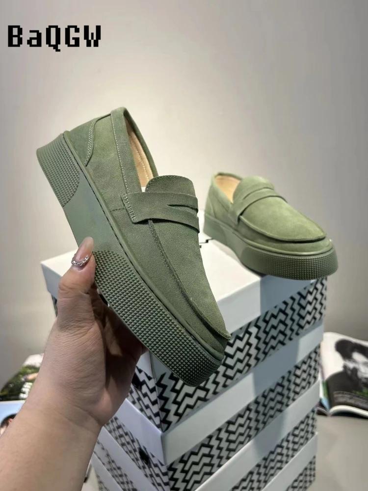 Designer Solid Slip on Man Sneakers 2024 New Casual Comfortable Sneakers Platform Men's Running Shoes Lazy Loafers Men Shoes