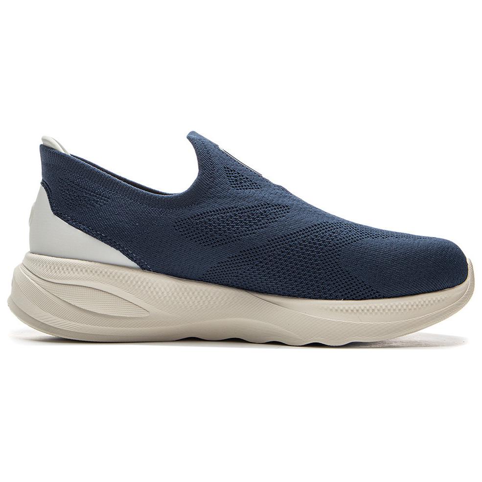 Li Ning SOFT GO 2 Slip Resistant, Abrasion Resistant, Rebound Cushioning, Lightweight Low Top Casual Shoes Men's Blue AGLV017-4