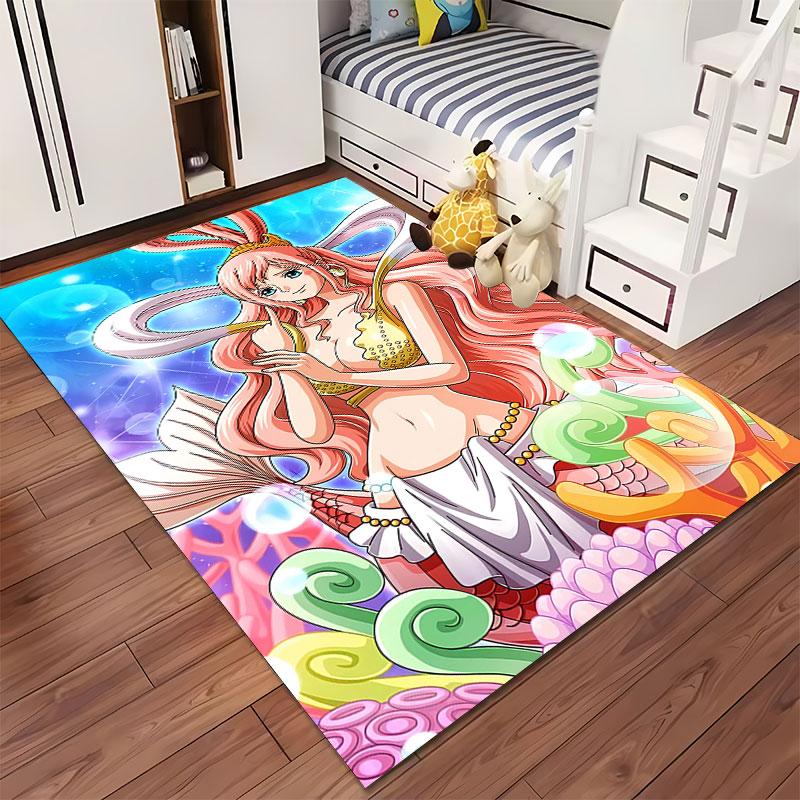 Mermaid Princess Fantasy Carpet suitable as a non-slip mat for the living room or bedroom sofa