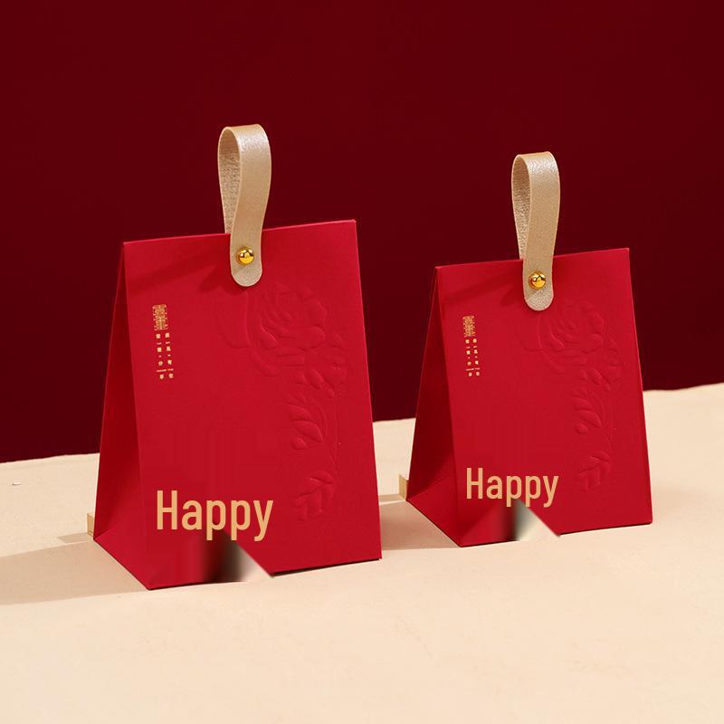 2025 Elegant Wedding Candy Gift Box – High-End Handheld Packaging