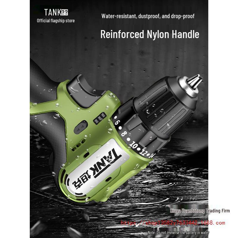 Rechargeable Brushless Electric Hand Drill & Screwdriver with Lithium Battery