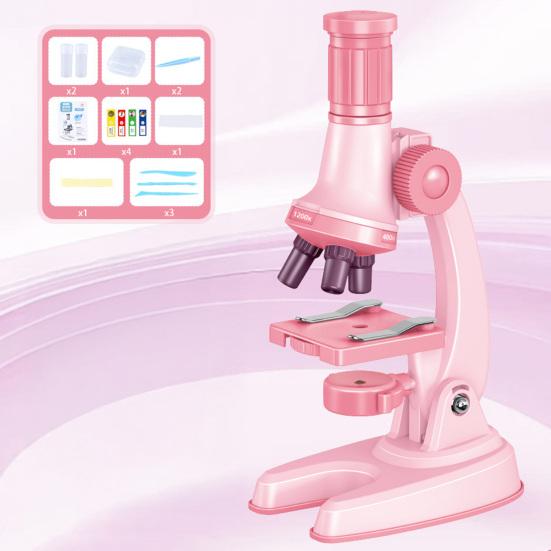 Dětský mikroskop s LED světlem 100-1200x zvětšení Biologický mikroskop pro batolata Vzdělávací mikroskop Vědecký experiment Mikroskopická hračka