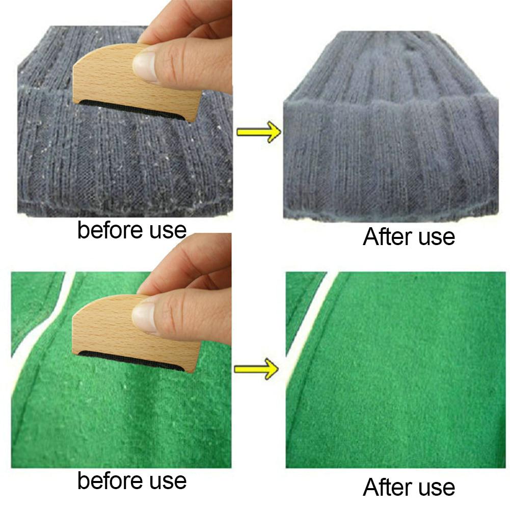 Wooden Trimmer Sweater Brush Roller Portable Fuzzy Easy Clean Manual Fabric Comb Lint Remover