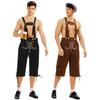 New Adult Men's and Women's German Oktoberfest Clothing Amazon Hot Brown Black Suspender Pants Beer Clothing