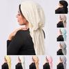Polyester Womens Arc Hat With Double Tail Headscarf For Casual Travel