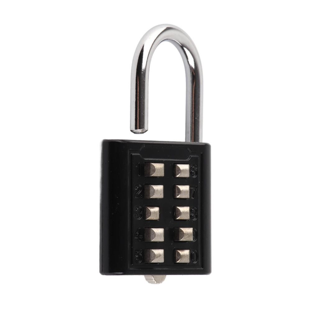 2pcs Zinc Alloy Body 10-Digit Combination Padlock
