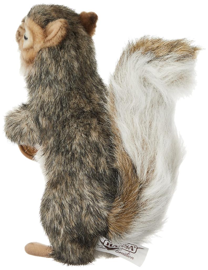BHS4841 HANSA Grey Squirrel 21 with Santa Hat