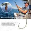 100Pcs/Box Metal Fishhook Number 3 To 12 Heavy Duty Barbed Fishing Hook Freshwater Saltwater Bass Trout Walleye Fishing Accessories