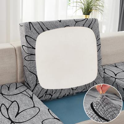 Printed Stretch Sofa Seat Cushion Cover Soft Breath Fabric Chair Cover Pets Kids Living Room Furniture Protector Washable Case