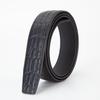 Men's Cowhide Herringbone Automatic Buckle-less Leather Belt