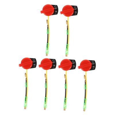 Gatuida 6pcs Kill Switch Pump Switch Engine On Off Switch Pump On Off Switch
