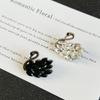 Elegant Black Swan Brooch: Exquisite Women's Pin for Suit Jackets