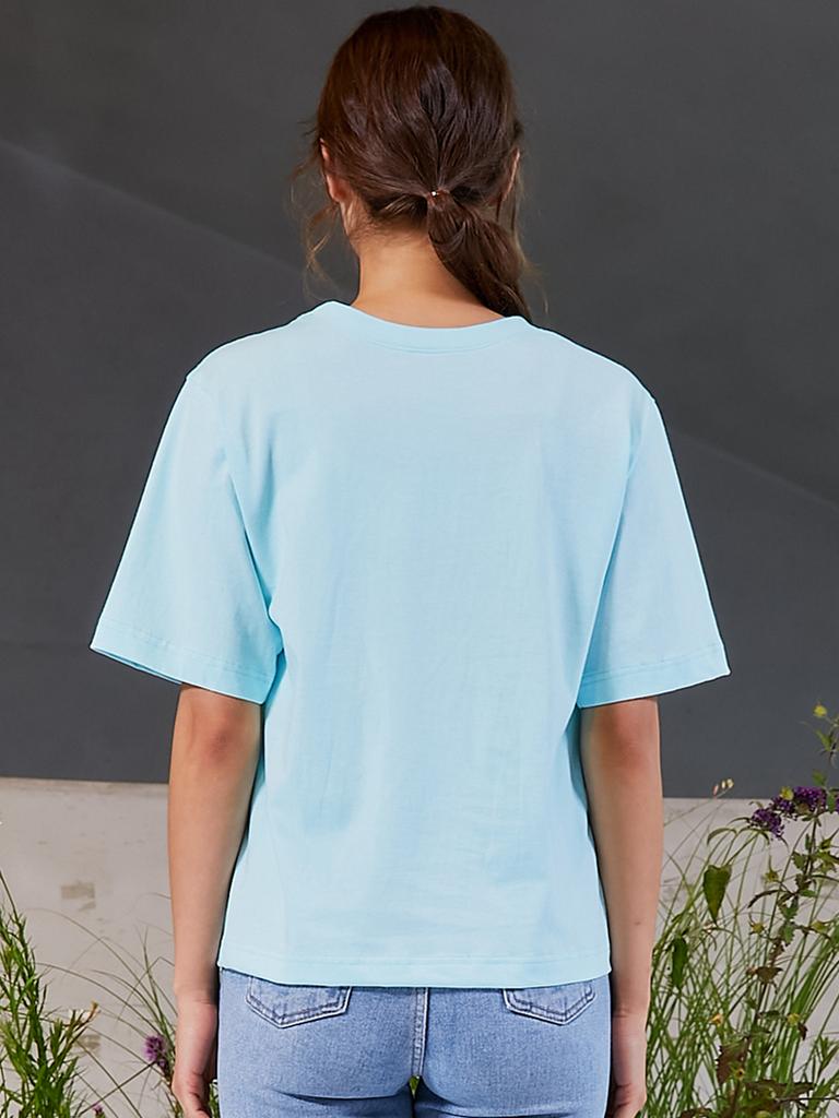 SORRY, TOO MUCH LOVE Angel Pineapple Tee_Blue