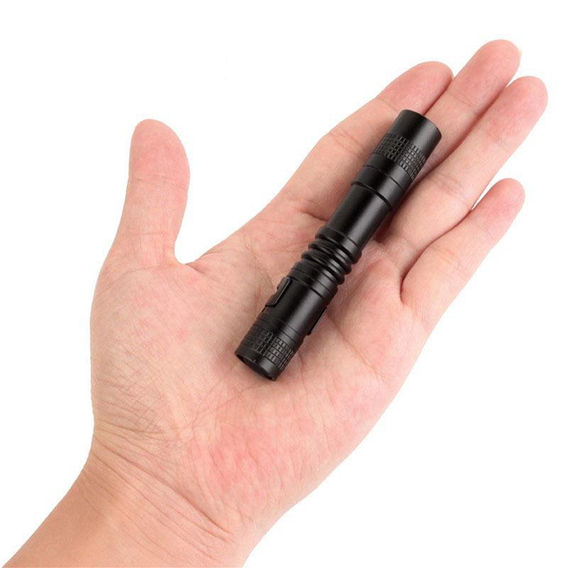 Aluminum Alloy Pen-shaped Mini Flashlight - AAA Battery, Outdoor Strong Light