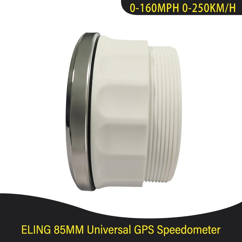 ELING Waterproof 85MM GPS Speedometer 0-40MPH 0-80MPH 0-160MPH Total Mileage Adjustable with Backlight 12V 24V for Truck Yachts