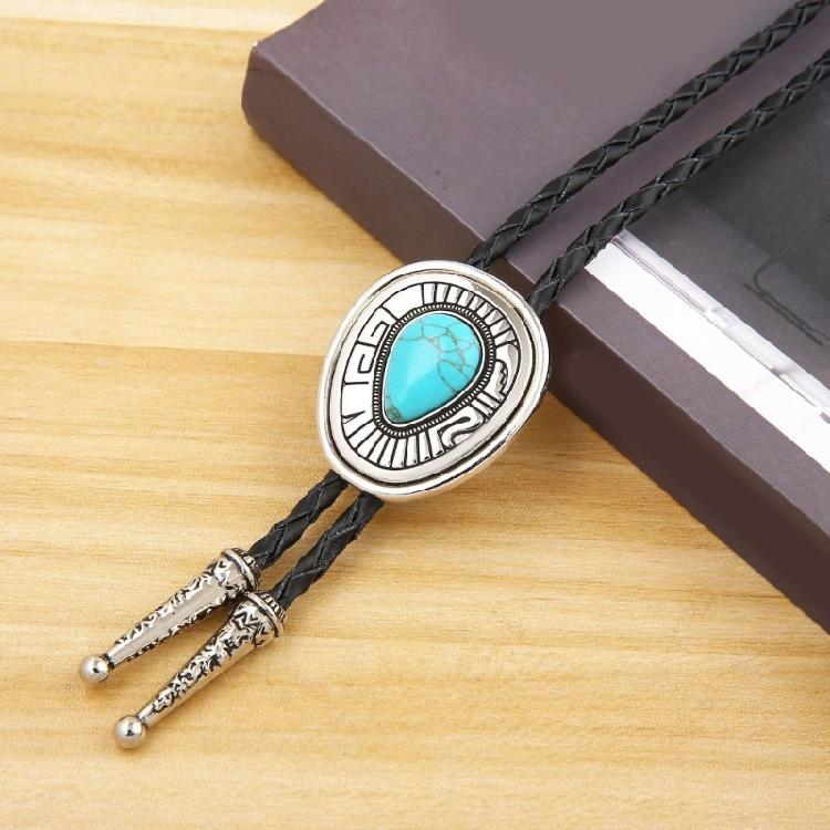Bolo Tie for Man Woman Performances Cowgirls Western Necklaces Necktie Metal Cool Western Necklaces Cowgirls Costume