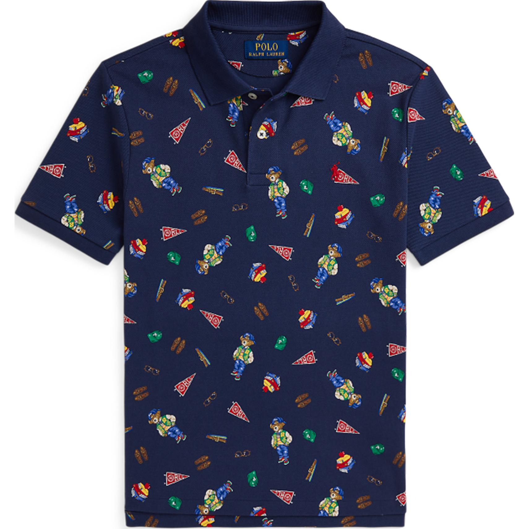 

Футболка Polo Ralph Lauren Ss24 Полный принт Принт с животными Прямой крой Короткий рукав Детские топы Синий CWPOKNIY8021217-999 M