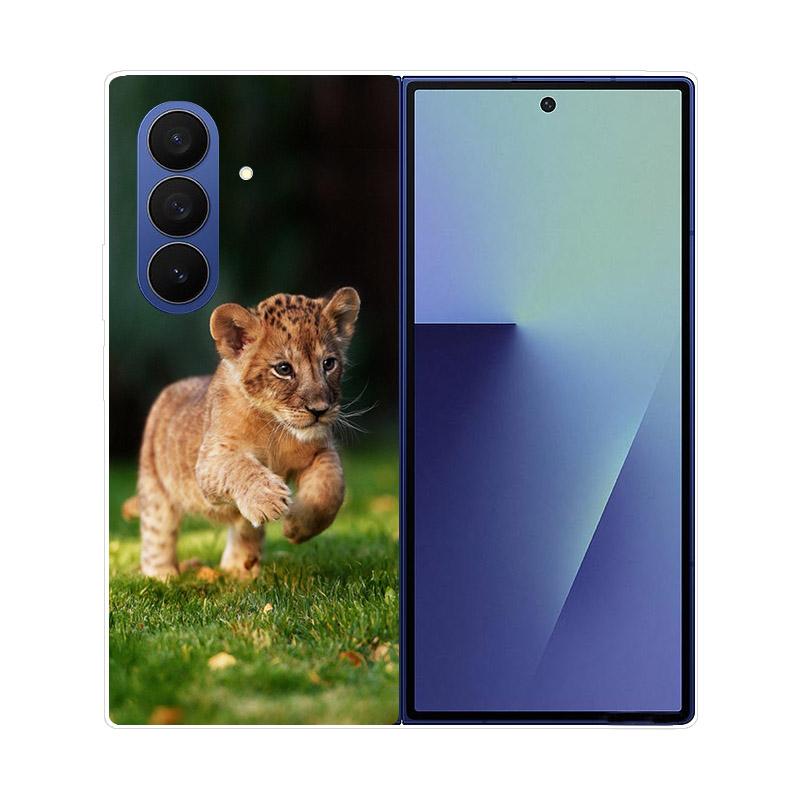 For Samsung Galaxy Z Fold 7 6 5 4 3 2 Case Transparent Protective Back Cover Hard PC Shell For Samsung Z Fold7 Fold6 Fold5 Etui