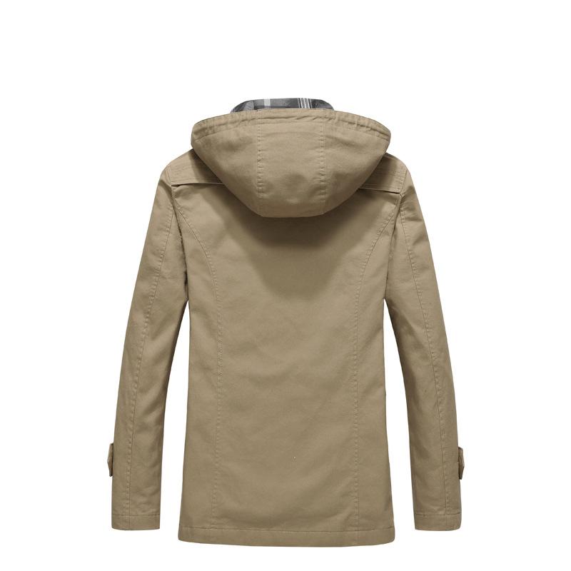 Nieuwe Lente- en Herfstjassen, Dunne Herenjassen, Katoenen Topjes voor Middelbare Leeftijd en Ouderen, Grote Maten, Casual Papa Kleding Windjassen