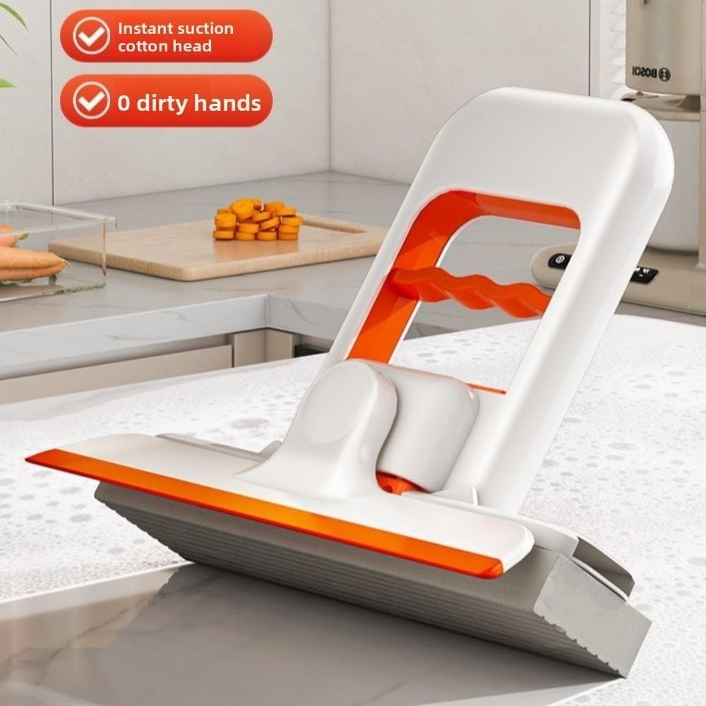 Gifts Foldable Desktop Lazy Small Mops Wet Dry Use On With Wiper Desktop Mop Durable Table Wiping Tool Absorbent Sponge Mop