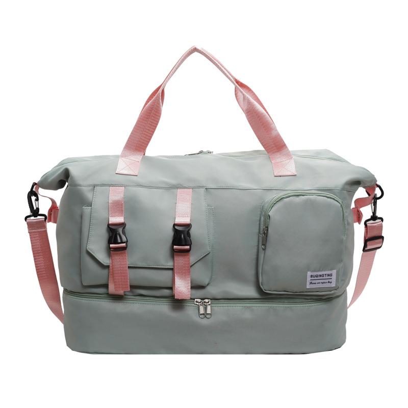 

Женская дорожная и спортивная сумка большой вместимости для коротких поездок зелёный