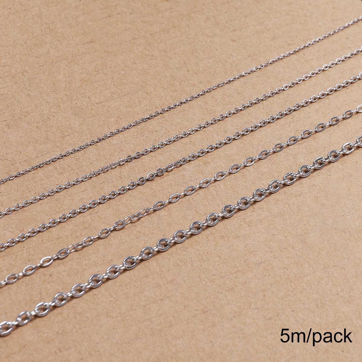 

2-5m/Lot 1.2-3.0mm Stainless Steel Necklace Chains Gold Color Bulk Chain for DIY Jewelry Finding Making Accessories Supplies 0.3x1.2mm