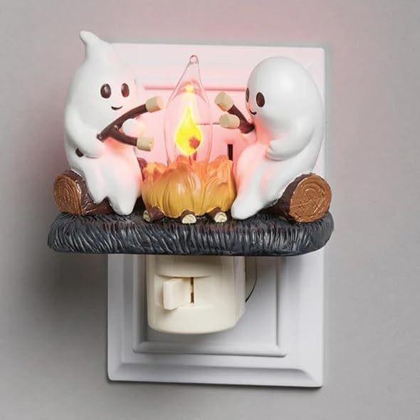 Enchanting White Ghost Night Light For Halloween Festivities And Unique Decor Items